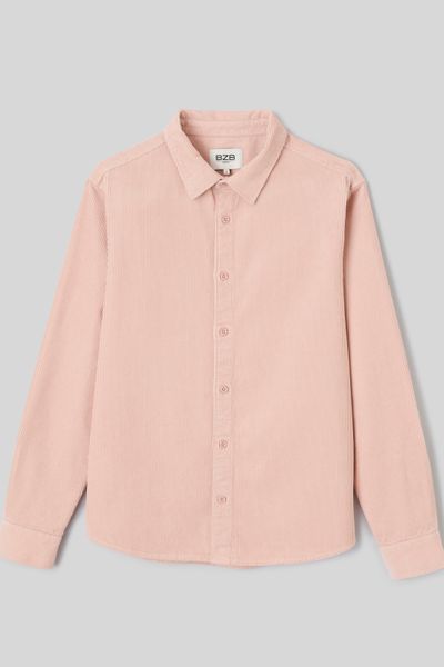 Chemise en velours c&ocirc;tel&eacute;