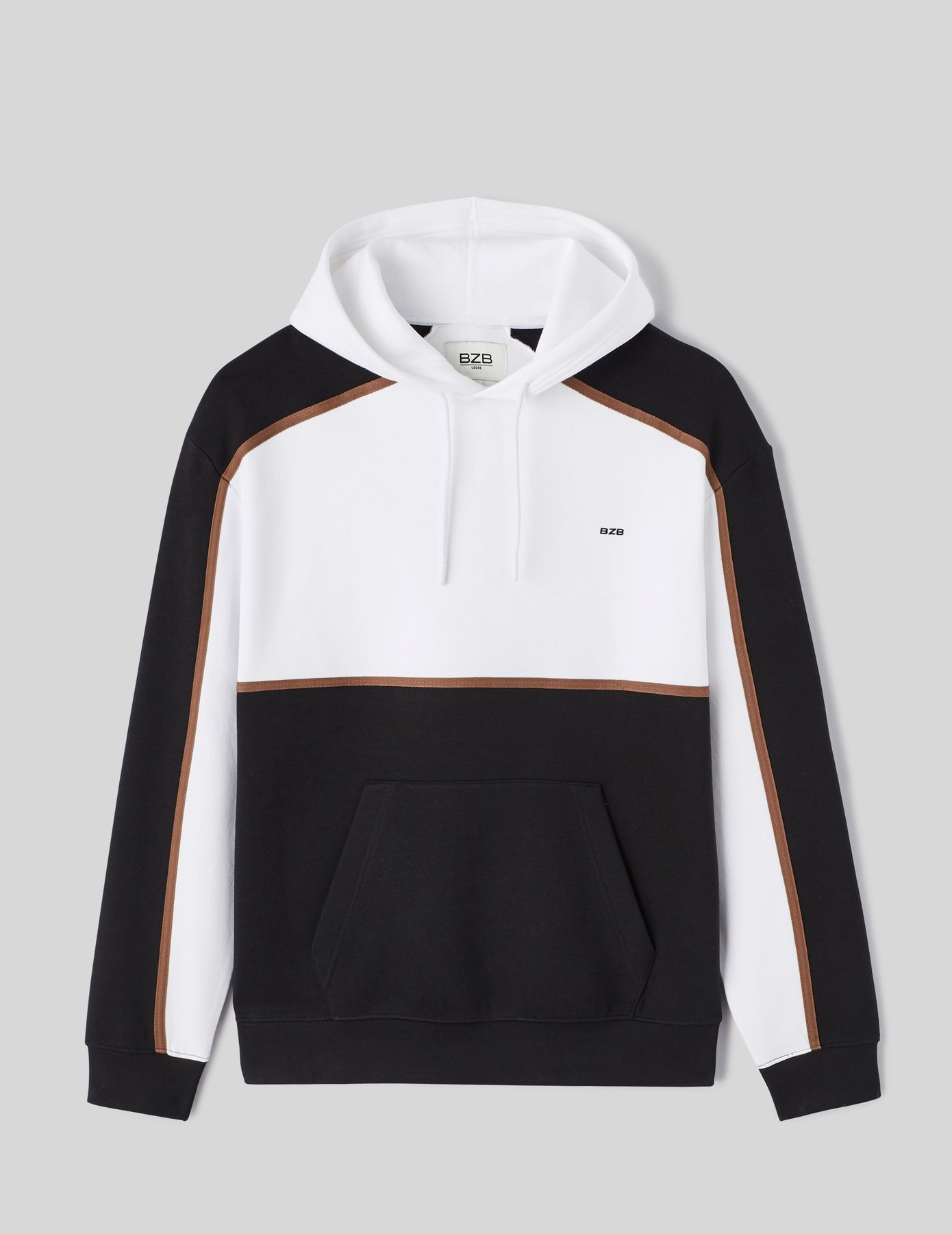 Sweat à capuche colorblock