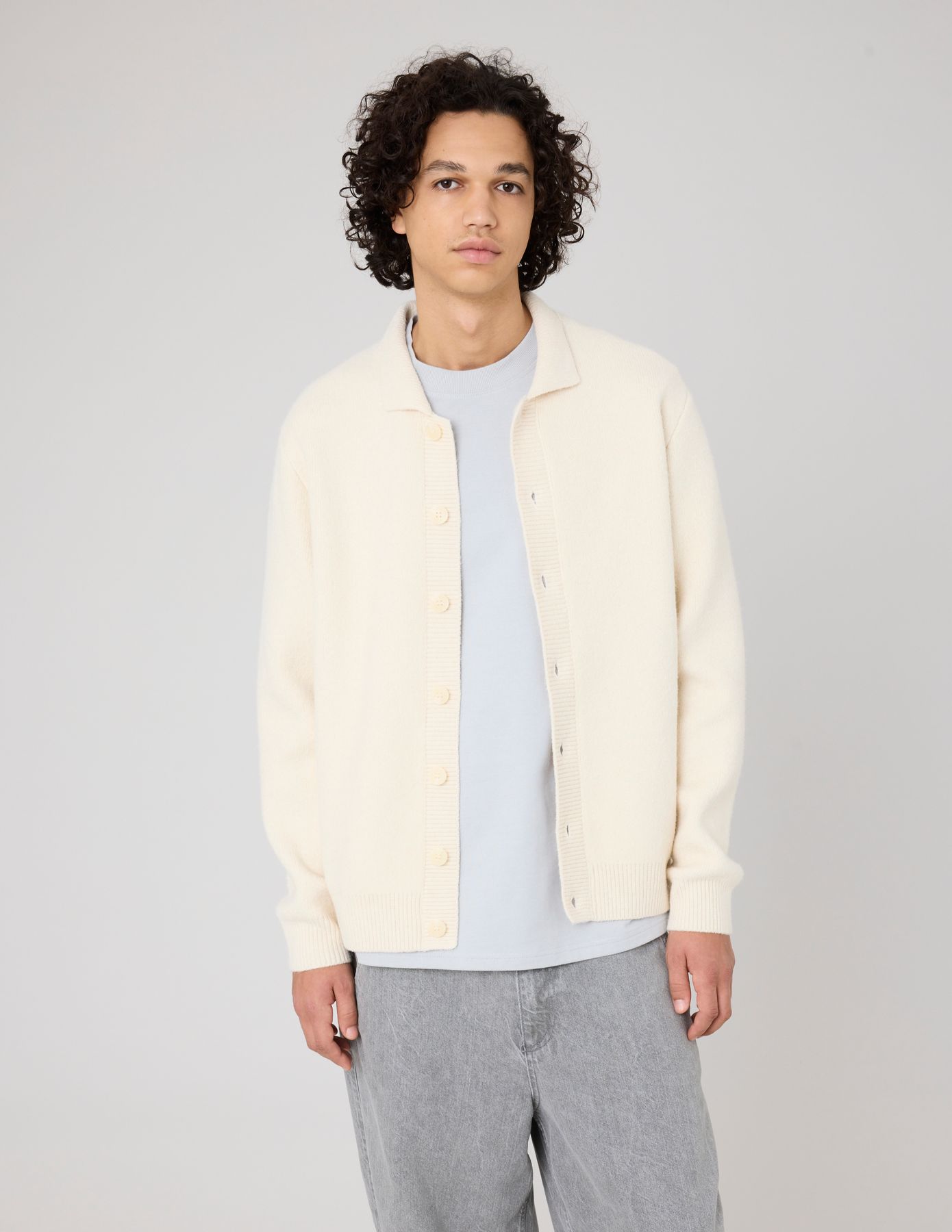 Cardigan col polo