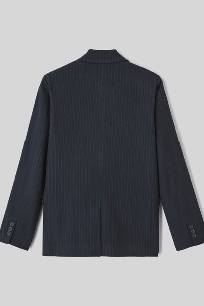 Veste blazer rayée polyester recyclé