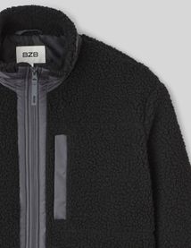 Blouson zippé sherpa