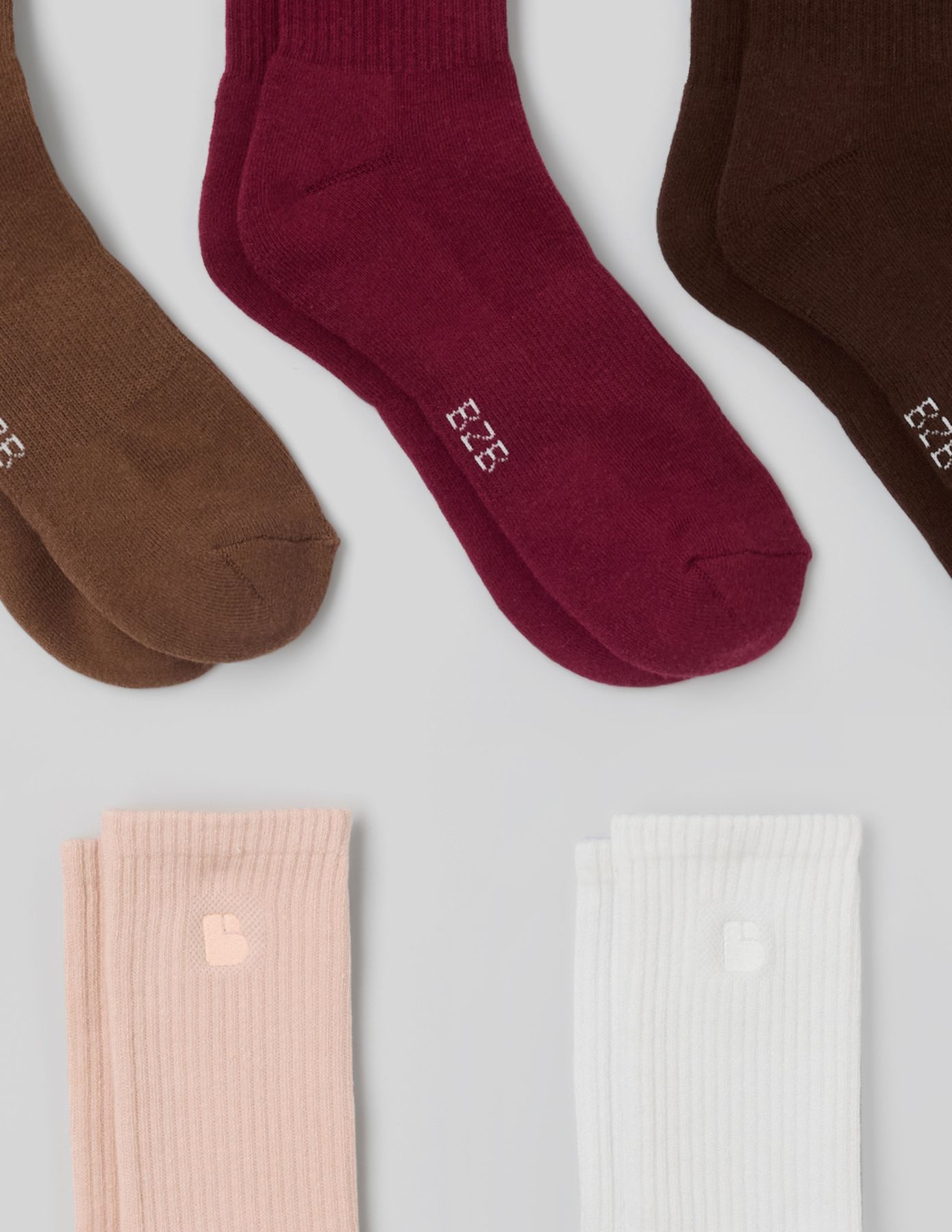Lot de 5 paires de chaussettes unies