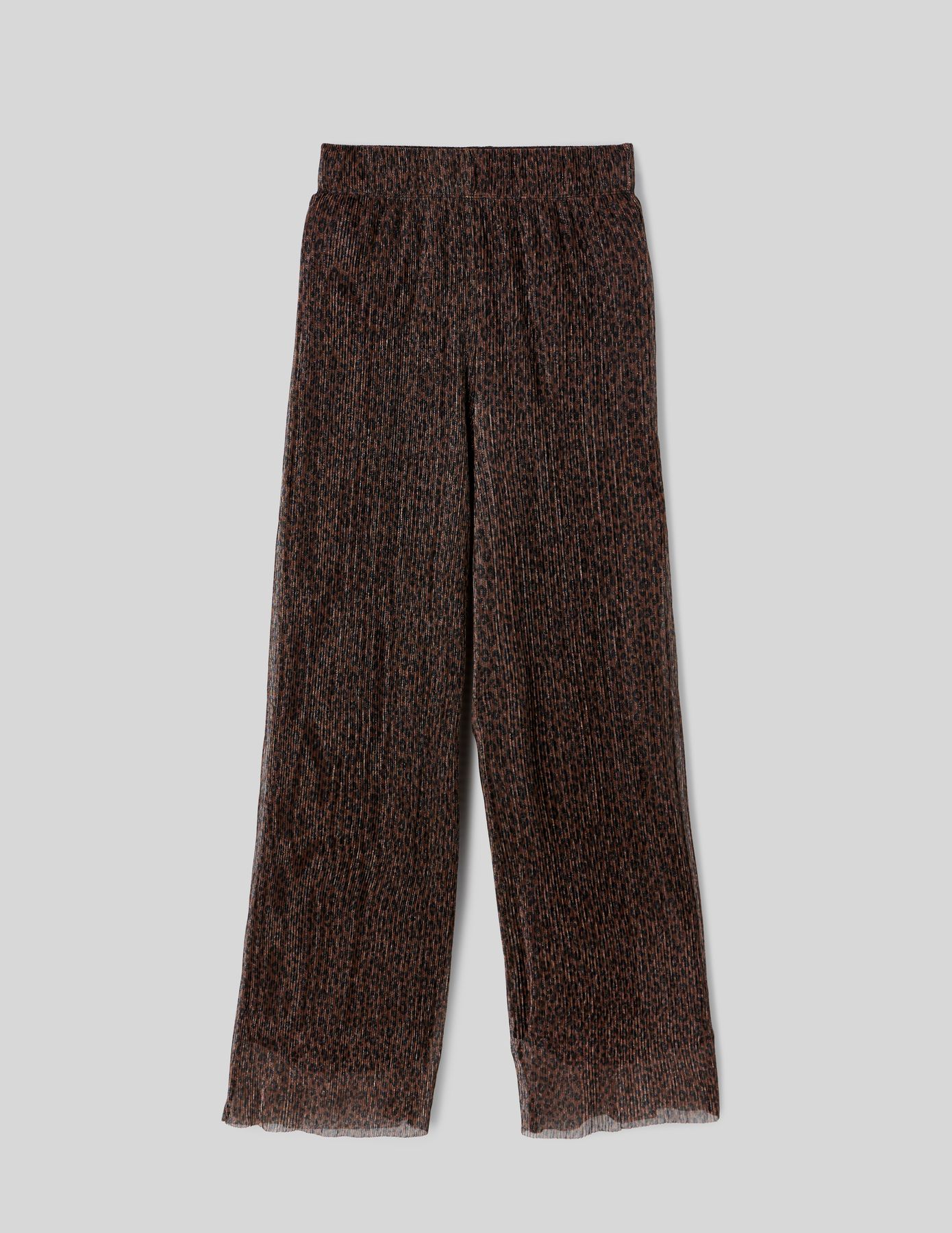 Pantalon plissé brillant