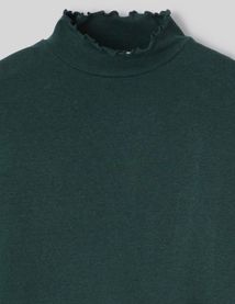 T-shirt col montant uni