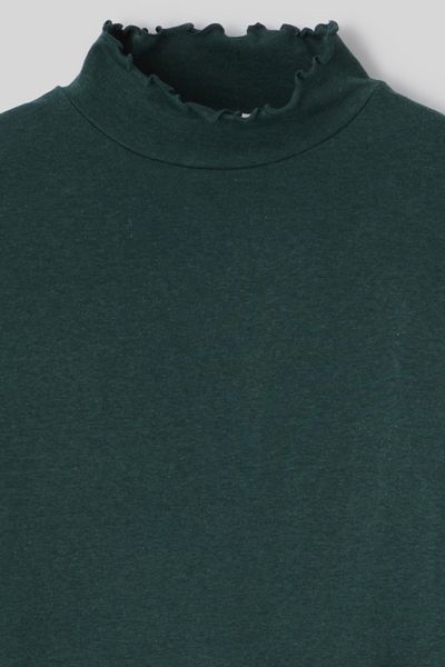 T-shirt col montant uni