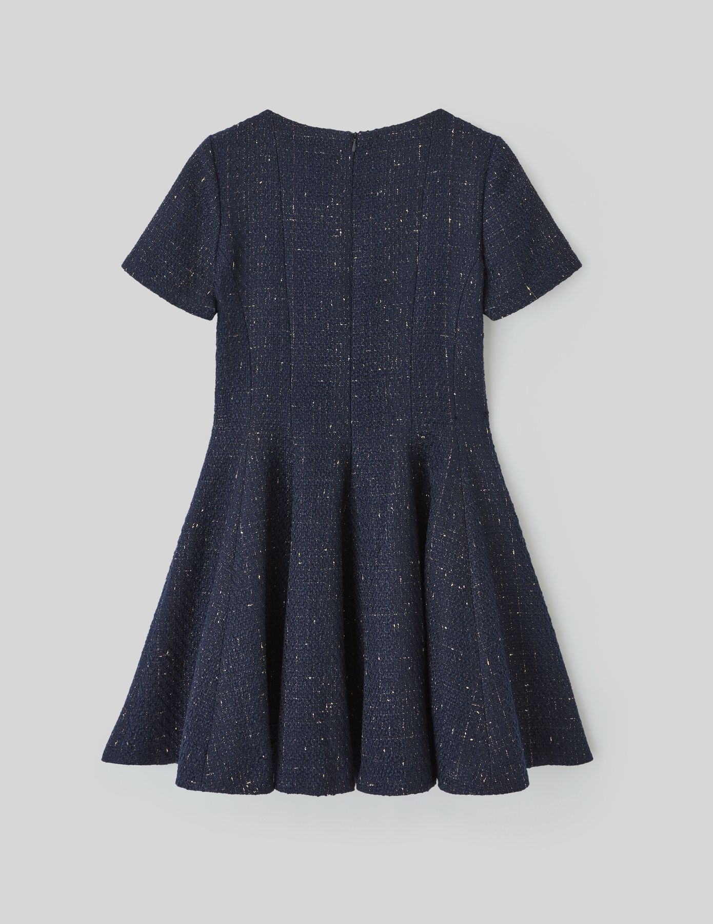 Robe patineuse en tweed