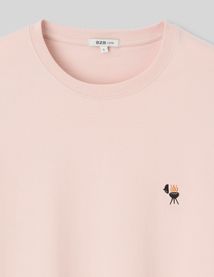T-shirt broderie poitrine