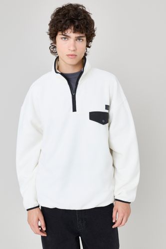 Polaire col montant zipp&eacute;