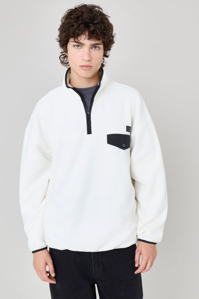 Polaire col montant zippé