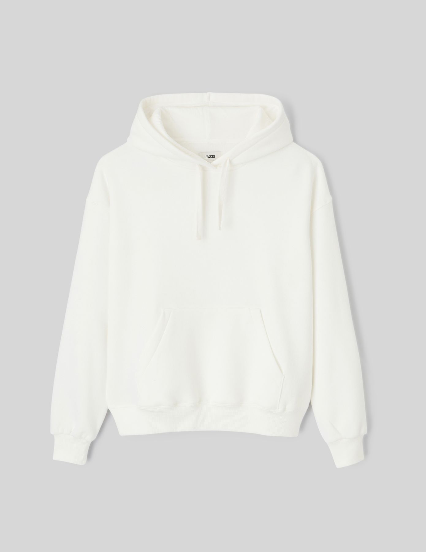 Sweat col capuche uni