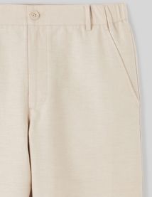 Pantalon de ville coton lin