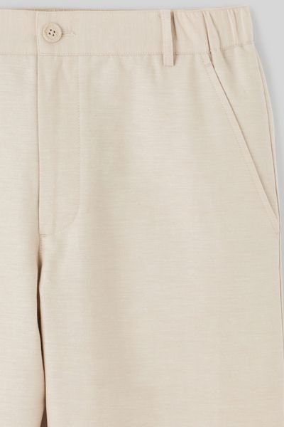 Pantalon de ville coton lin