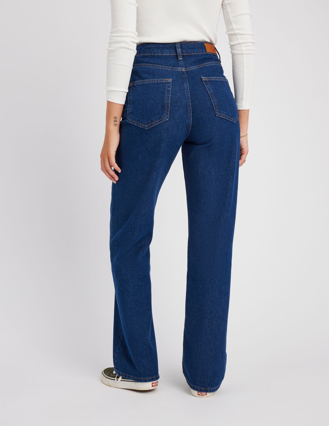 Jean straight taille haute