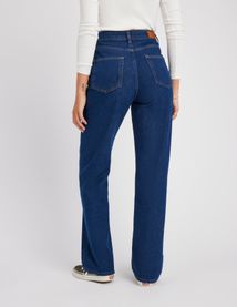 Jean straight taille haute