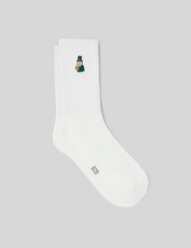 Chaussette unitaire brod&eacute;