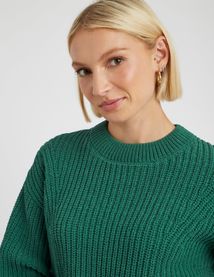 Pull col rond en maille