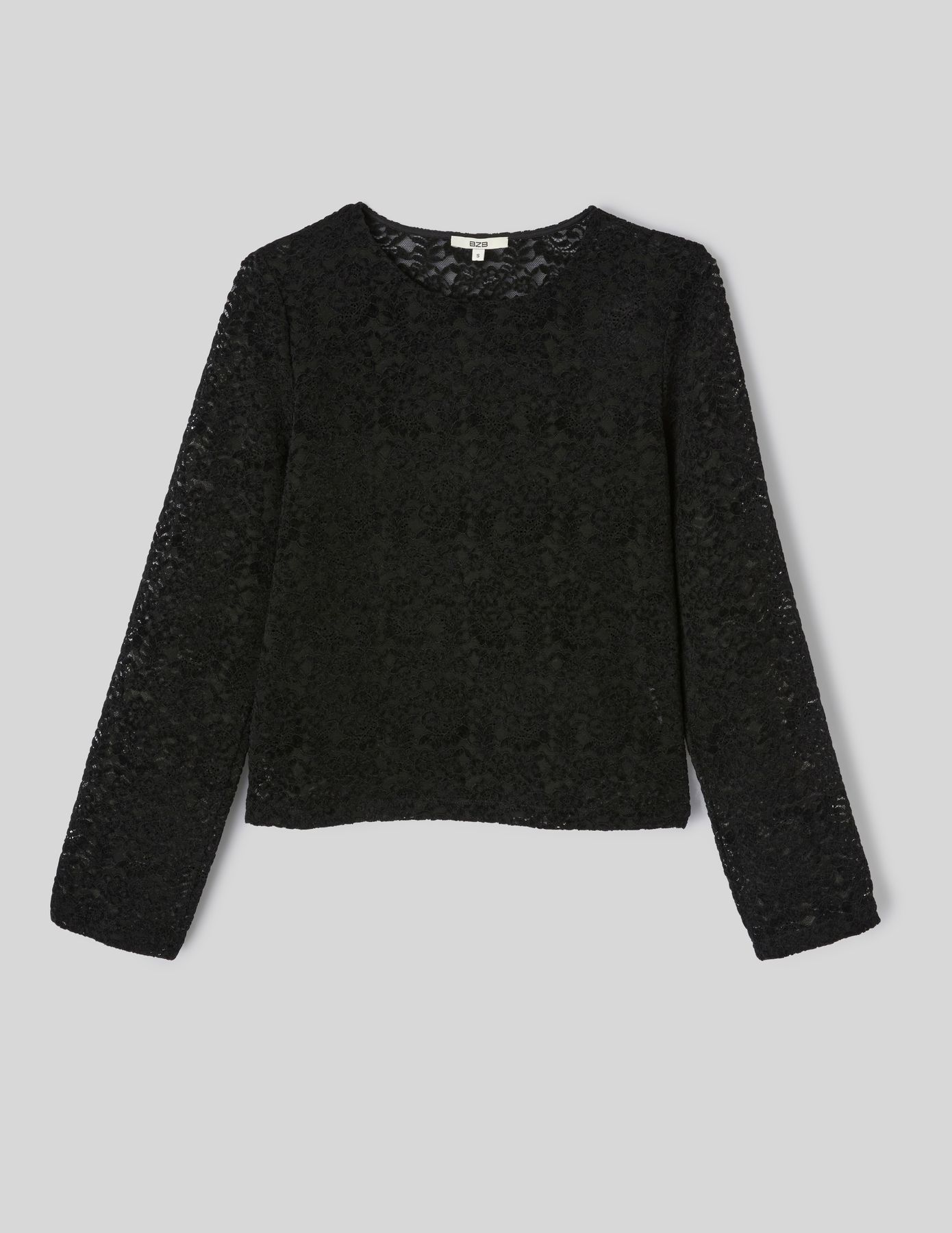 Top dentelle flock