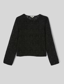 Top dentelle flock