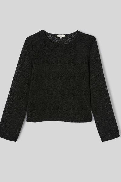 Top dentelle flock