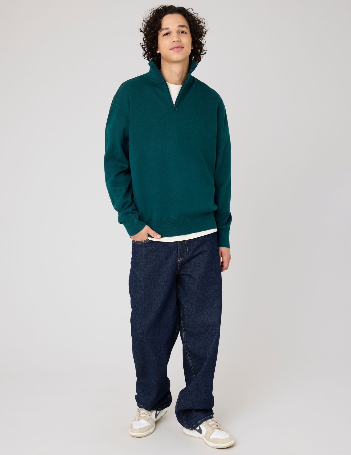 Pull col montant zippé