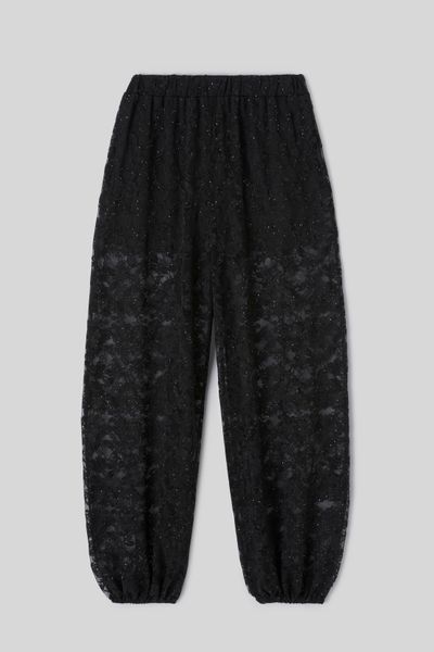 Pantalon bouffant en dentelle