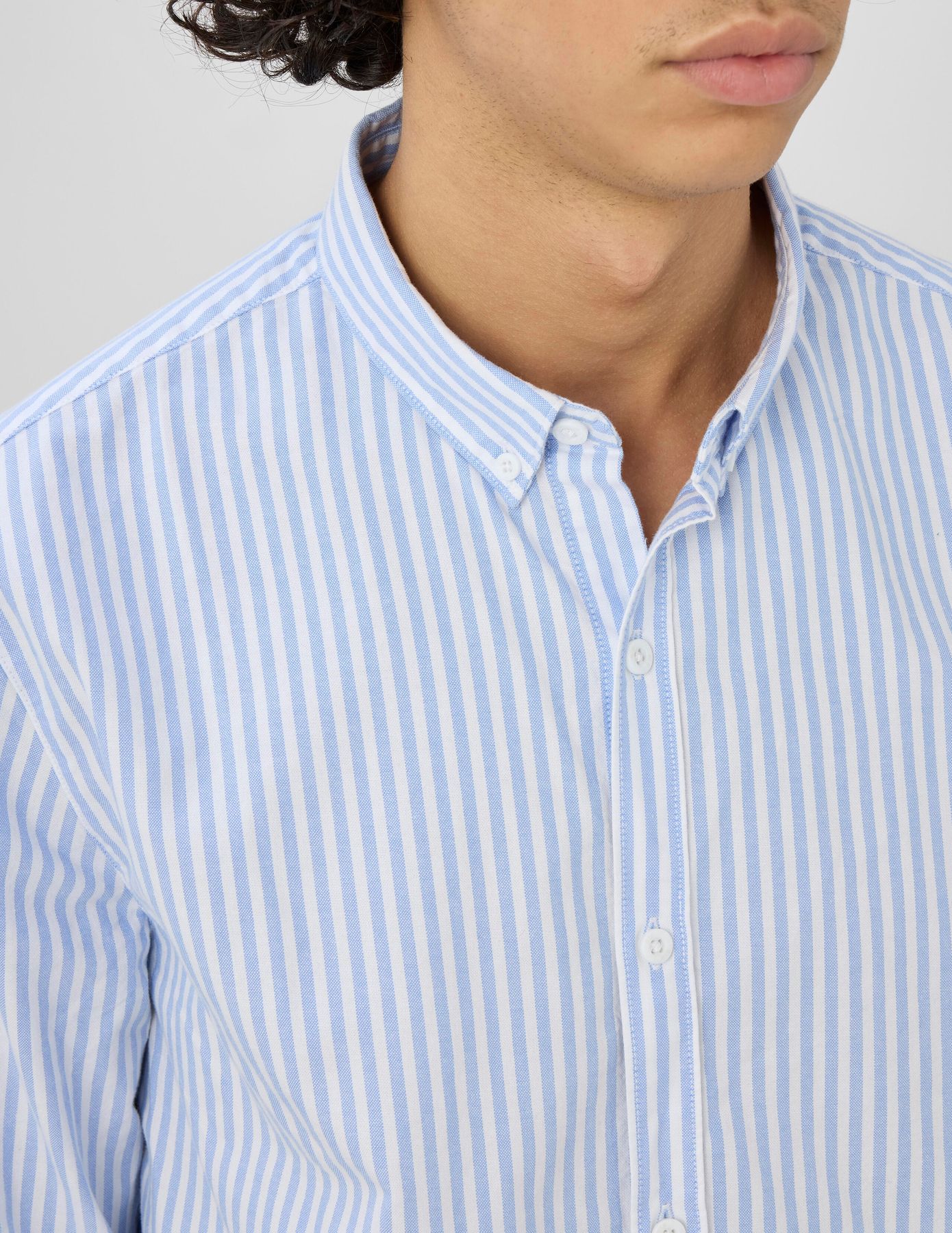 Chemise rayée droite