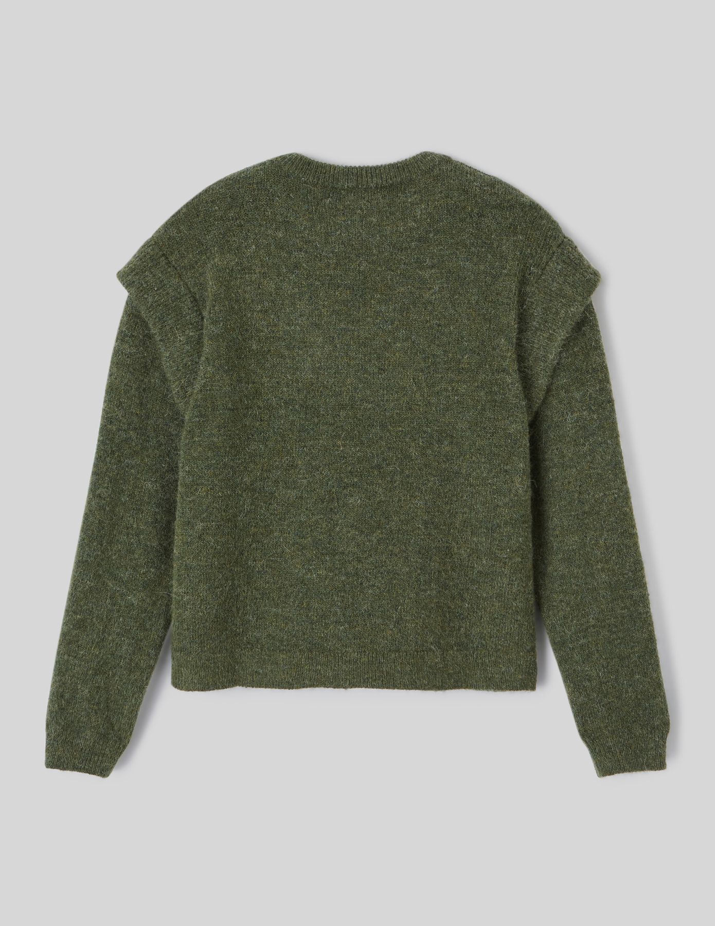Pull col rond chiné