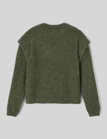 Pull col rond chiné
