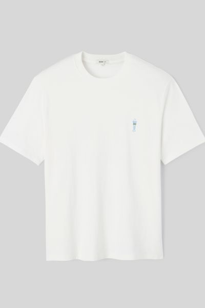 T-shirt broderie poitrine
