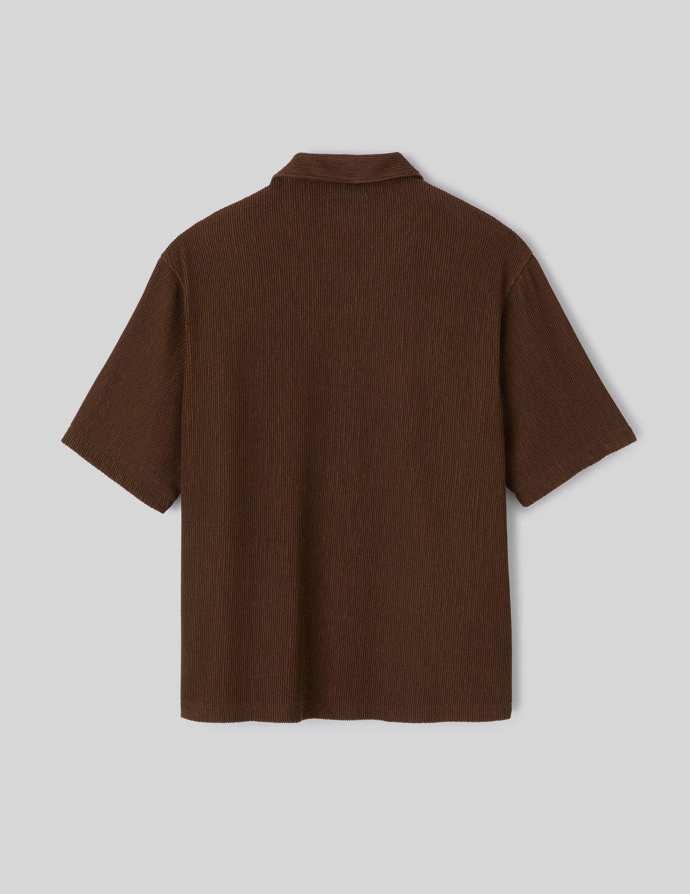 Chemise manches courtes plissée