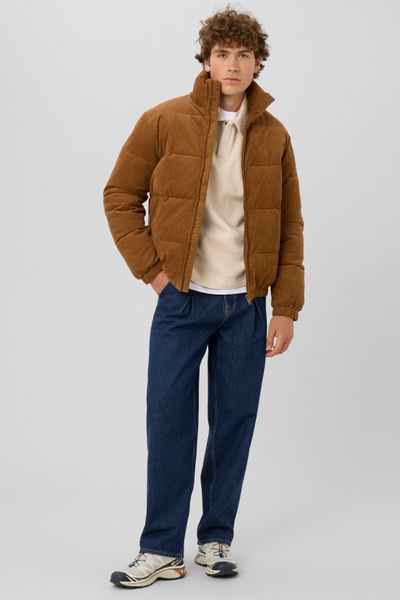 Doudoune zipp&eacute;e velours