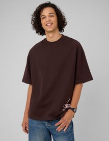 T-shirt &eacute;pais imprim&eacute; devant / dos