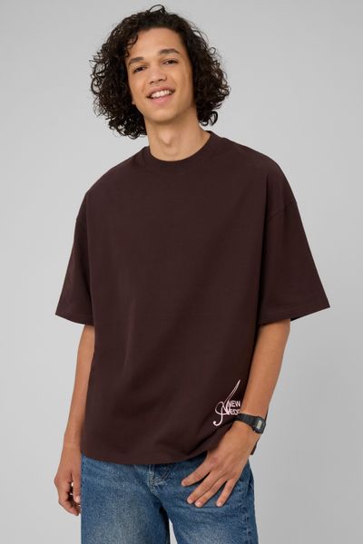 T-shirt &eacute;pais imprim&eacute; devant / dos