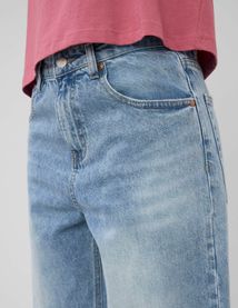 Jean baggy &agrave; revers