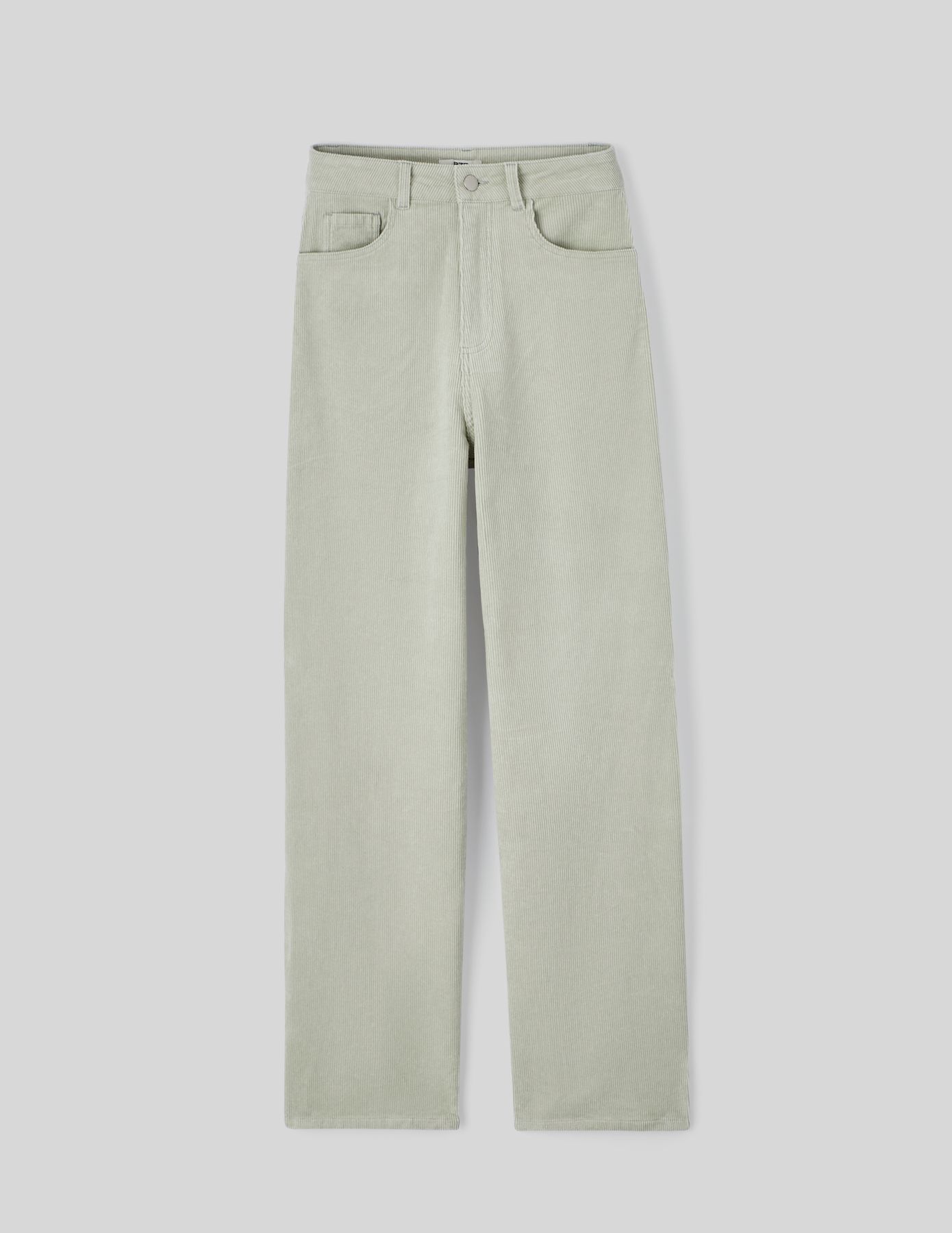 Pantalon straight velours