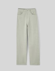 Pantalon straight velours