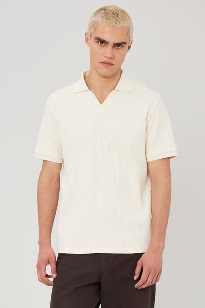 Polo maille fantaisie