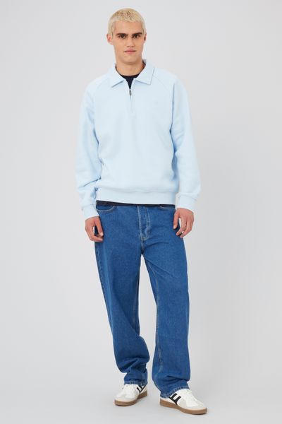 Sweat col polo zippé