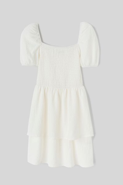 Robe courte à volants