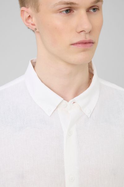 Chemise manches longues viscose lin