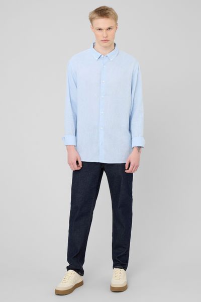 Chemise manches longues viscose lin