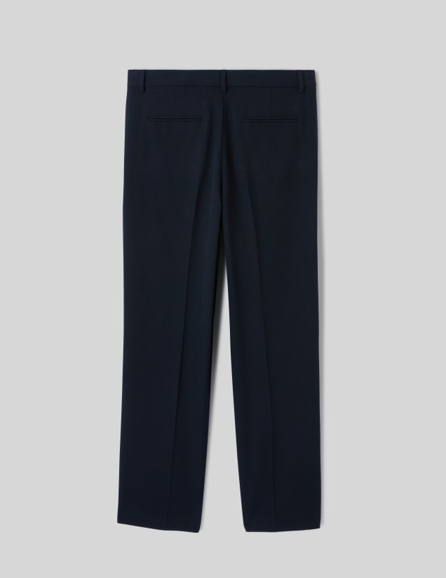 Pantalon de ville ample &agrave; plis