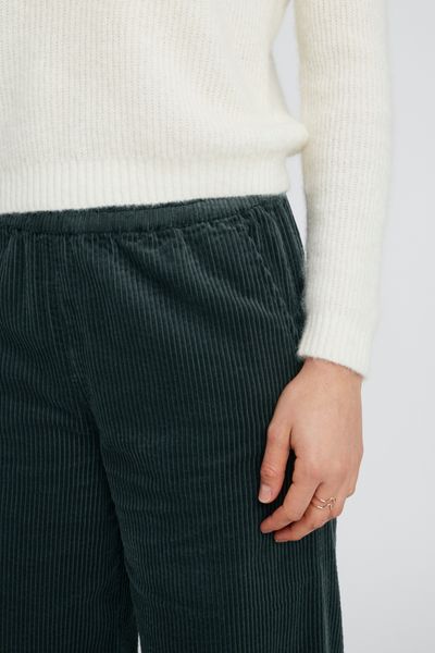 Pantalon velours taille élastiquée