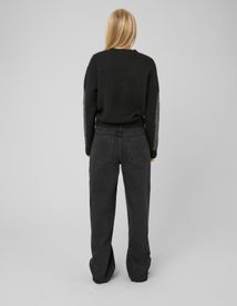 Pull col rond paillet&eacute;