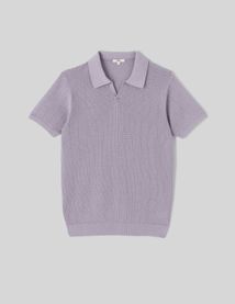 Polo maille ajourée