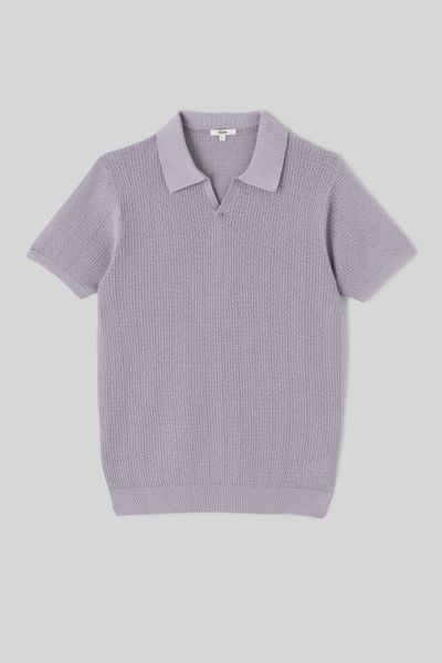 Polo maille ajourée