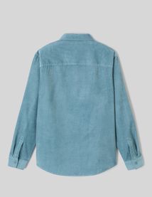 Chemise droite en velours