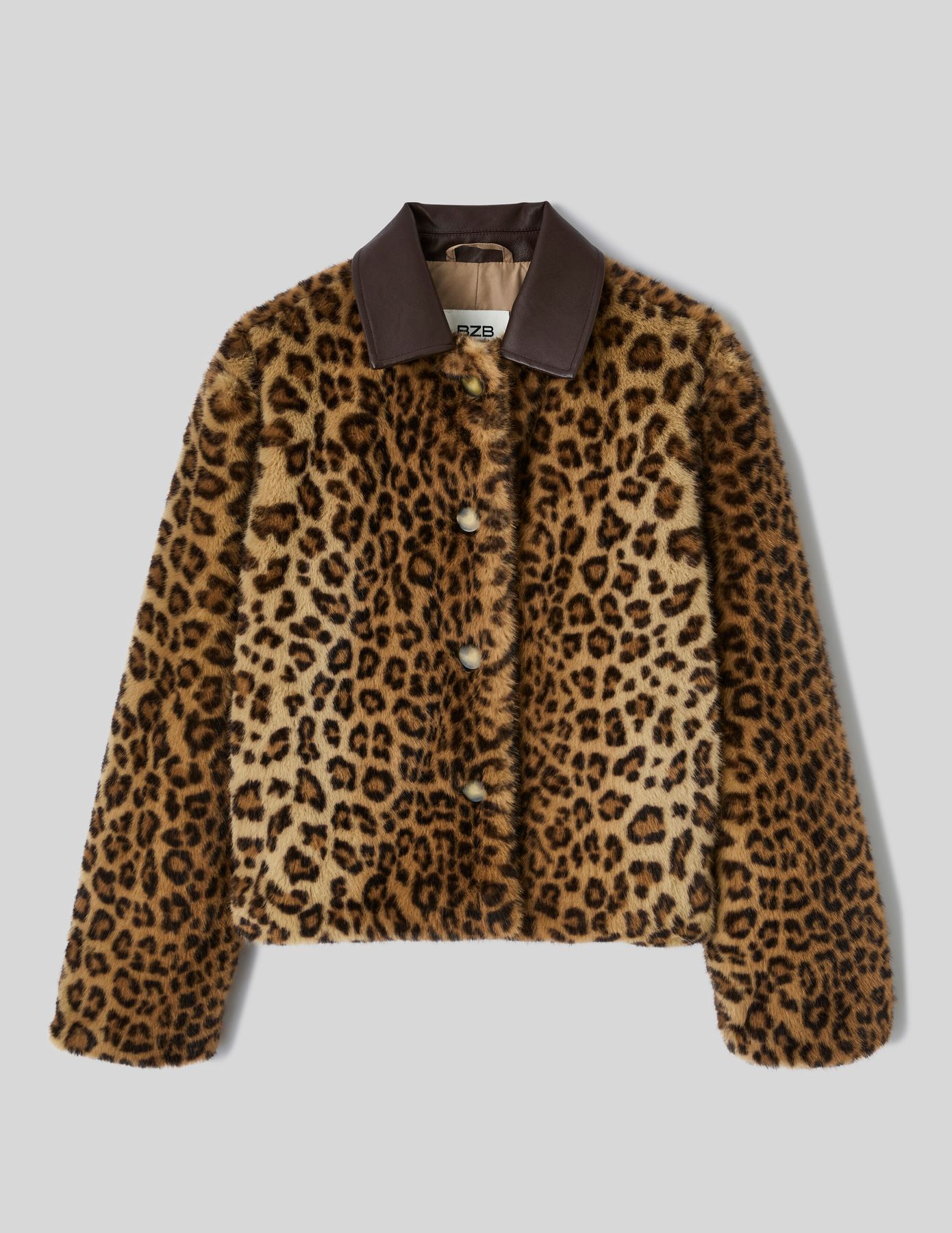 Veste duveteuse imprim&eacute;e l&eacute;opard