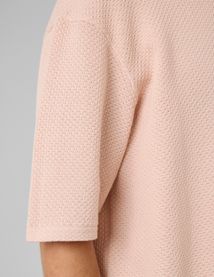 T-shirt maille textur&eacute;e