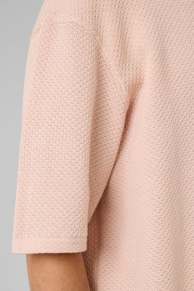 T-shirt maille textur&eacute;e